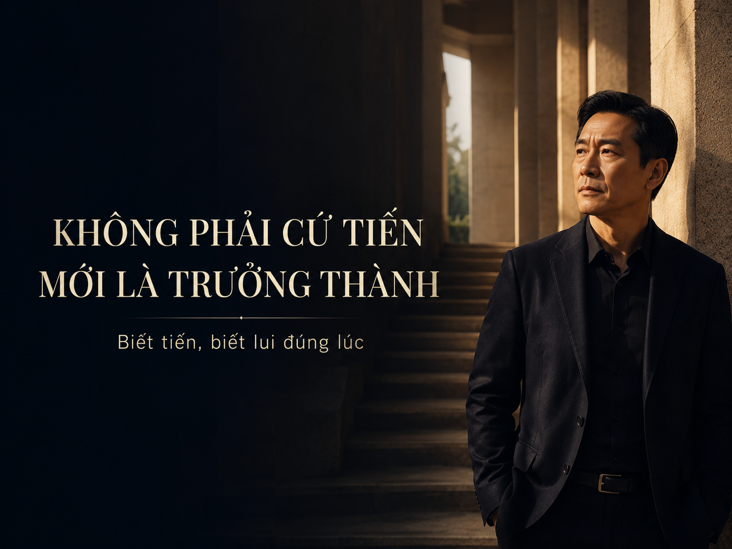 Biết tiến, biết lui: Trí tuệ khó nhất của người trưởng thành