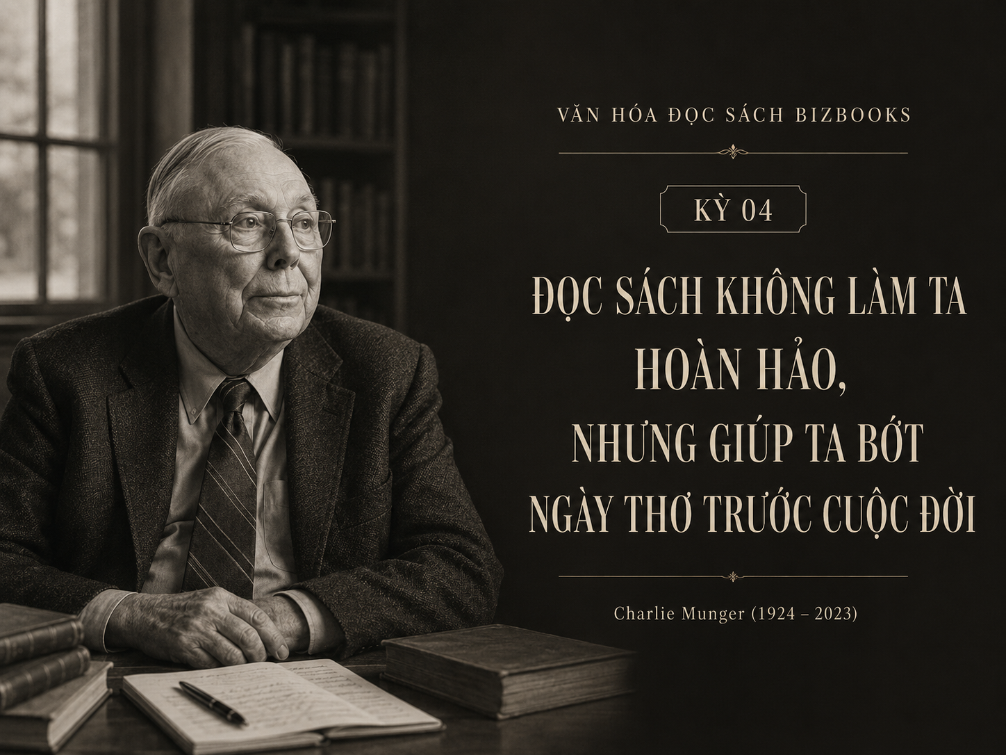 Kỳ 04 – Charlie Munger: Đọc sách để bớt sai lầm mỗi ngày