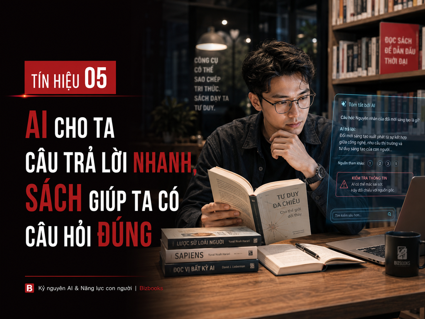 Tín hiệu 05: Vì sao càng có AI, con người càng cần đọc sách?