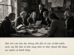 Kỳ 01 – Benjamin Franklin: Người đọc sách để tự giáo dục chính mình 2 van hoa doc sach ky 1